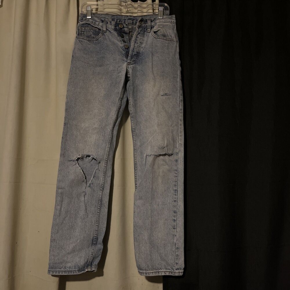 J GALT SHANGHAI Straight Leg Women's Size Small Jeans Light Blue 31" Inseam